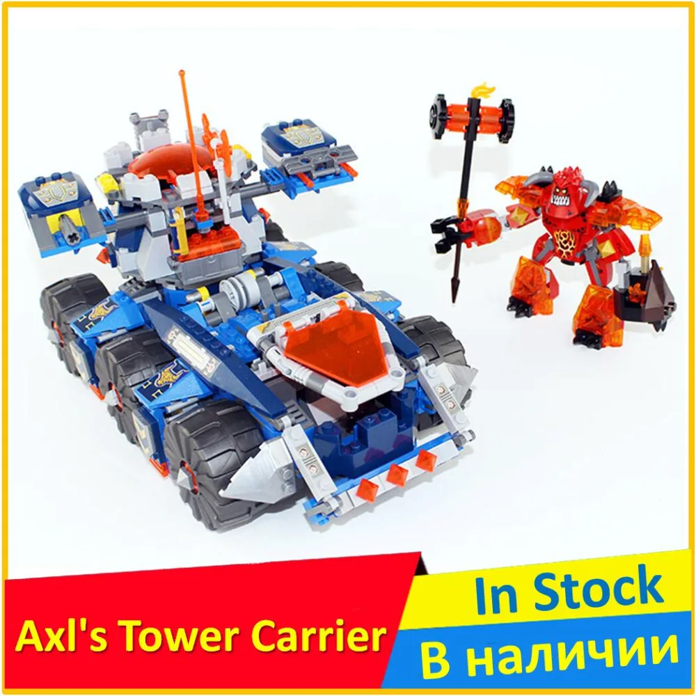 

Axl's Tower Carrier 70322 Buidling Blocks Model 14022 Compatible legoed NEXOE Knights Bricks Figure Toy For Children 331 PCS