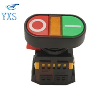 

10PCS/LOT APBB-22N AC220V ON/OFF START STOP Momentary Push Button Switch 22mm