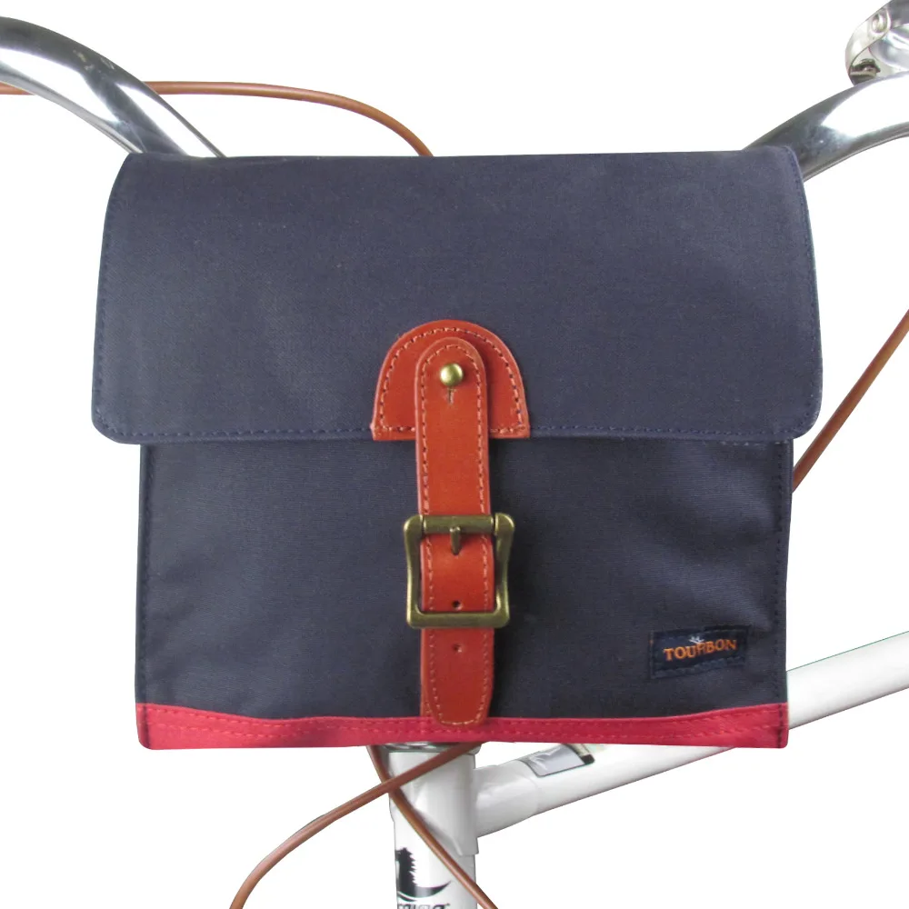Tourbon Cycling Handlebar Bag Bicycle Saddlebags Messenger Bag Storage