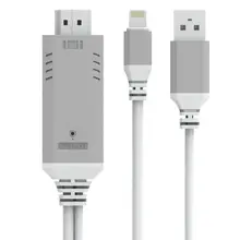 

New High quality 8 Pin USB to HDMI Adapter HDMI Converter for iPhone 8 7 7 Plus 6S 6 Plus 5S 5 Charging Adapter Cable