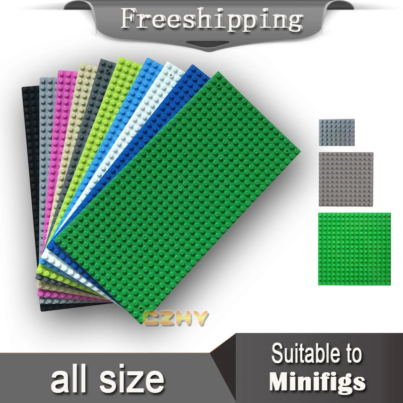 

Educational Safe good locking Blocks Baseplate Colorful Figures Baseplates Board DIY Building Blocks Toys For Children