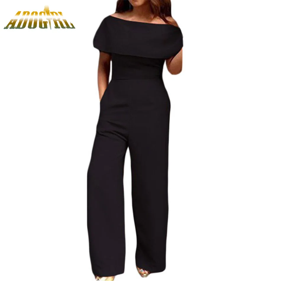 Adogirl Elegant Overalls Women Summer Jumpsuits Work Wear