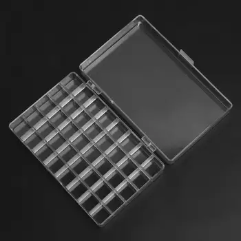 

Remote Control Holder Storage Box Acrylic Transparent 40 Grid Organizer Powder Cosmetic Storage Box Classify Storage Case