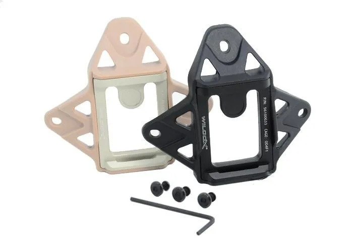 tactical helmet Wilcox 3 Hole aluminum Shroud PN for NVG mount cycling helmet Black DE FG4