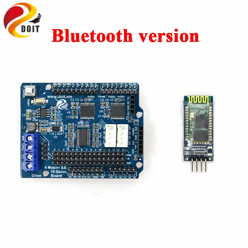2 канальный 4 двигатель постоянного тока 16 сервопривод защитная плата для Arduino 2wd