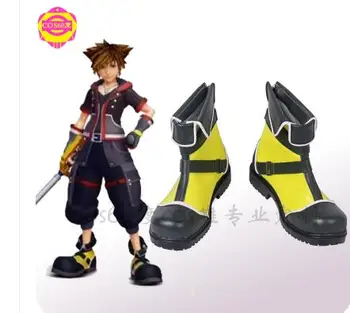 

Kingdom Hearts Sora Yellow Cosplay Boots Shoes Custom Made