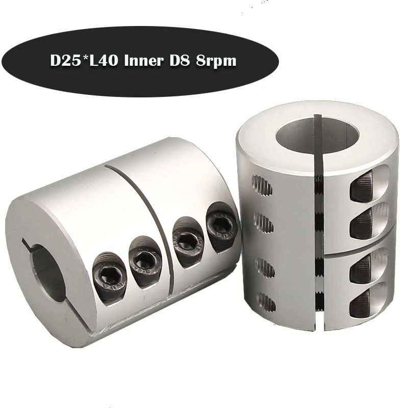 

D25*L40inner diamater 8 speed 8rpm high precision long working antioxidant big torque life rigid Coupling for carving m