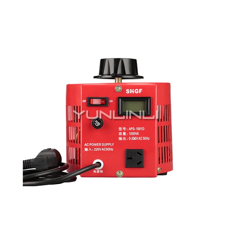

Single-phase Contact Regulator 1000W Input 220v Adjustable 0-300V AC Boost Buck Copper Coil Power Supply 1KVA