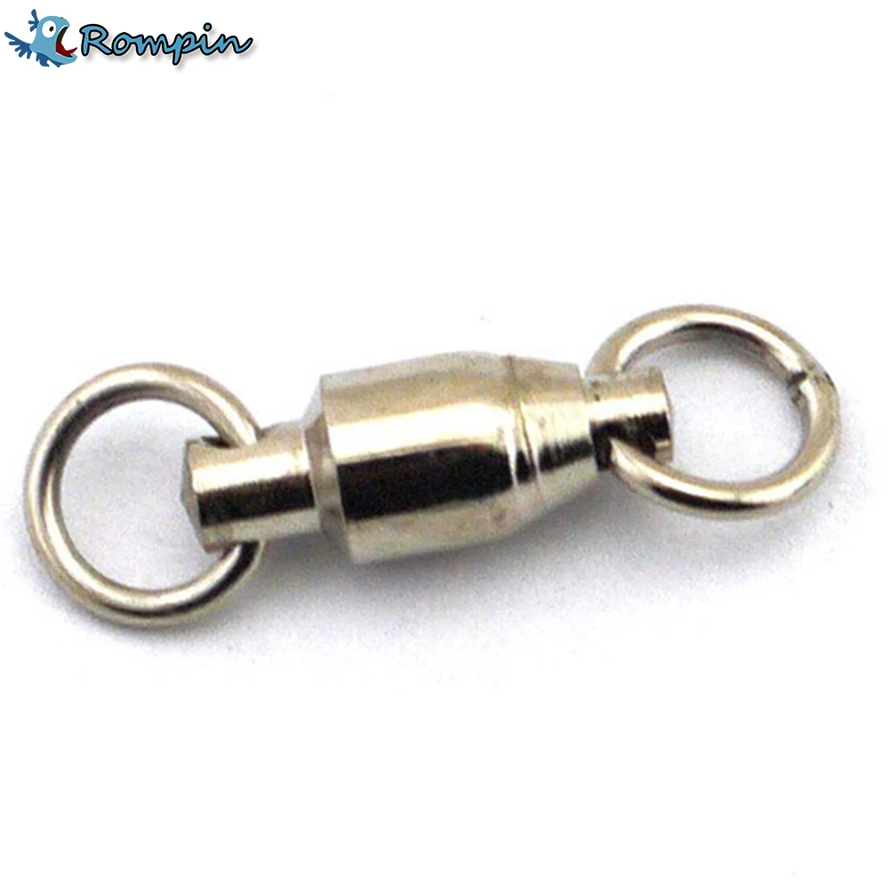 10x Heavy Duty Ball Bearing Swivel Solid Ring Rolling Tackle Connector 10# 500lb 