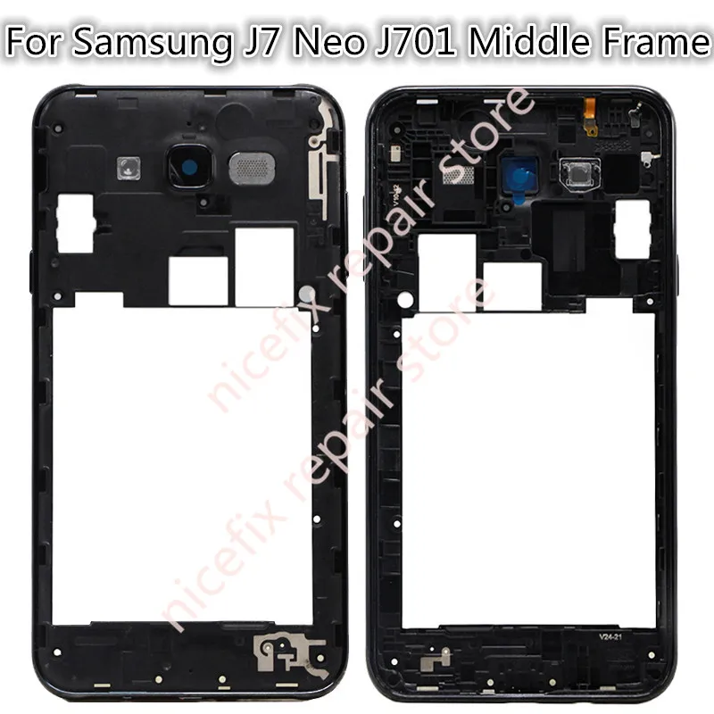 Оригинал для Samsung Galaxy J7 Neo SM J701M J701 средняя рамка Корпус пластина с задней камерой