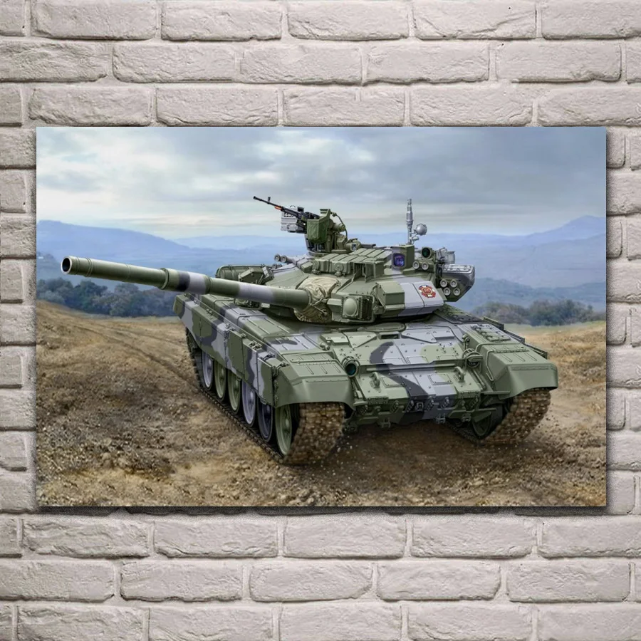 Фигурка боевого танка в стиле российского T 90A искусство милитари для дома