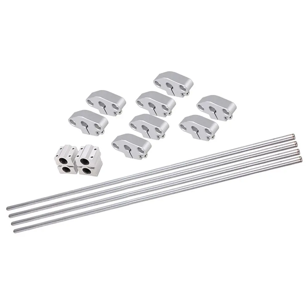 Vertical 8mm Dia Linear Motion Ball Bearing Slide Bushing &500mm Linear