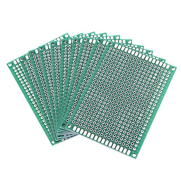 

10pcs 50x70mm FR-4 2.54mm Double Side Prototype PCB Printed Circuit Board