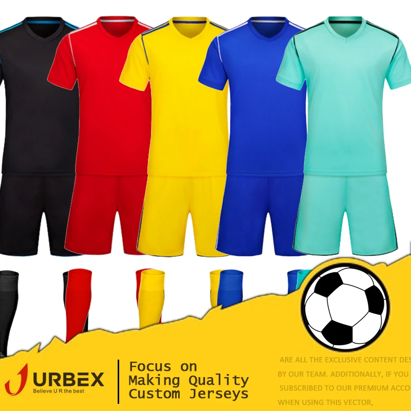 

URBEX Custom Soccer Jerseys Personalize Football Shirt Blank Plain Soccer Set DIY Your Team Kit Customize Uniforms TH1110