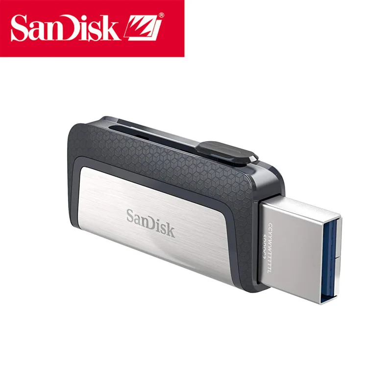 Sandisk USB 3 1 64 Гб cle usb флэш-накопитель pendrive animado карта памяти SDDDC2 pen drive DJ OTG Type C диск на