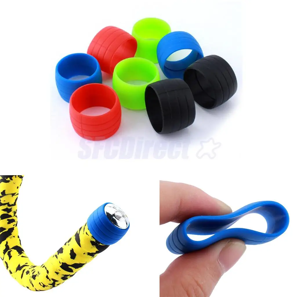 2X Bicycle Handlebar Tape Fixing Loops Road Bike Handle Grip Wrap Holding Rings Cycling Bartape Strap Belt Fasten Sleeve Collar