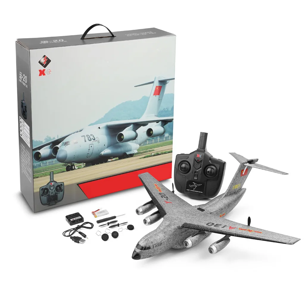 

HINST Remote Control Glider Sailplane Aircraft WLtoys A130 3CH 2.4G RC Airplane RTF Stability System Dec29