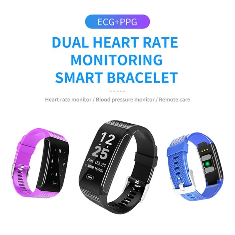 

CK18 ECG heart rate tracking blood pressure monitoring smart bracelet sports Bluetooth smart Sport bracelet health bracelet