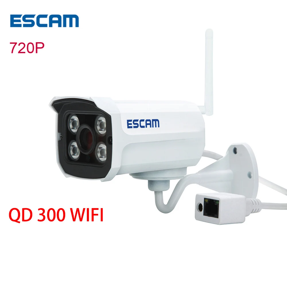 ESCAM QD300 WIFI Outdoor Ip wireless camera HD 720P network wi-fi ip cam home security camaras de seguridad Brick ESCAM QD300 WIFI Outdoor Ip wireless camera HD 720P network wi-fi ip cam home security camaras de seguridad Brick