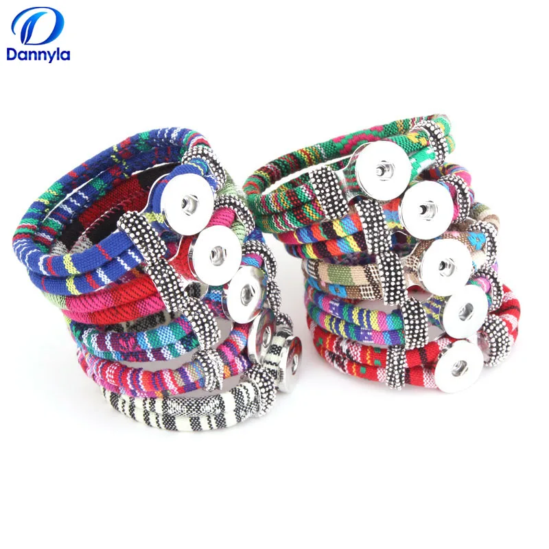 

Fashion Snake 9colors snap button jewelrybracelet LSNB85