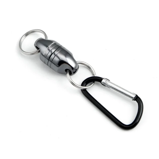 CRAZY SHARK Magnetic Net Release Aluminum Shell for Fly Fishing