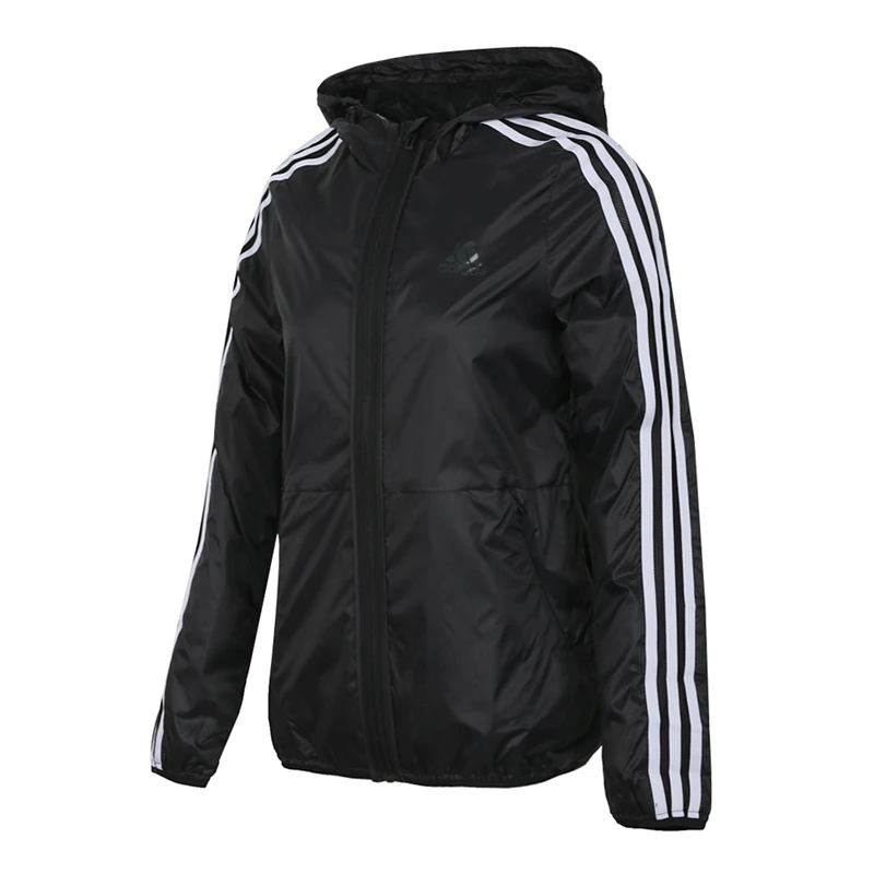 Новое поступление Adidas FEM WB 3S Для женщин тканая куртка с капюшоном спортивная одежда