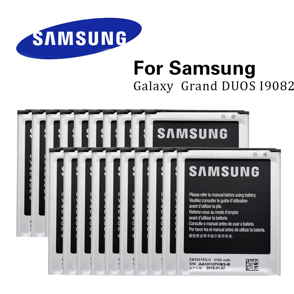 20 шт. батарея EB535163LU для Samsung Galaxy Grand DUOS I9080 I9082 I879 I9118 Neo + i9168 i9060 оригинальная оптовая
