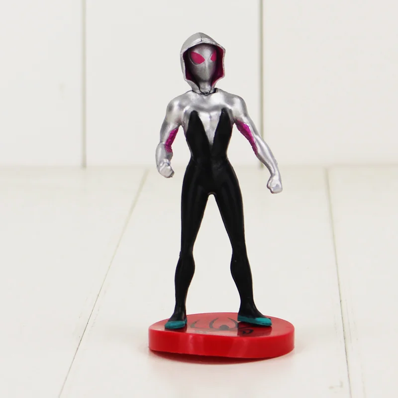 7 шт./лот 10 см Фигурки Человека паука Venom Spider Woman Gwen Stacy ПВХ модели игрушки|figure