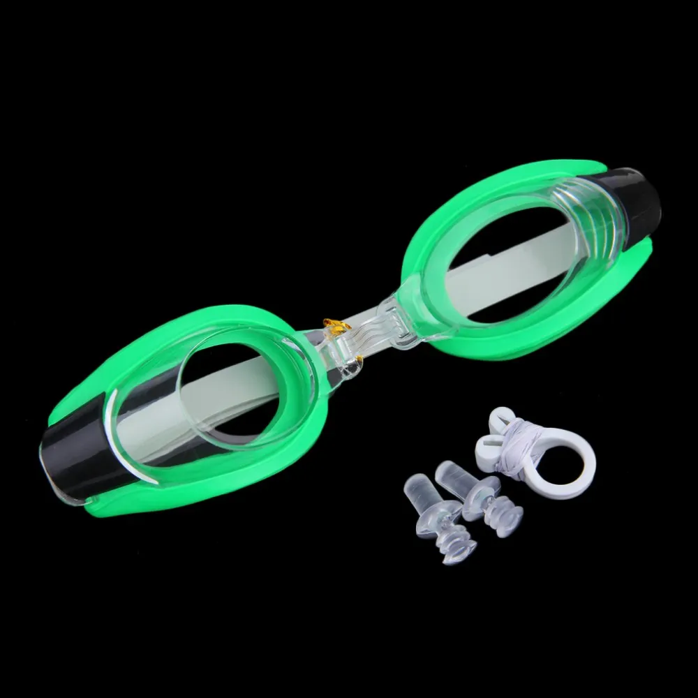Очки для плавания с защитой от запотевания, регулируемые очки с зажимом для Носа+ затычка для ушей, аксессуары для плавания