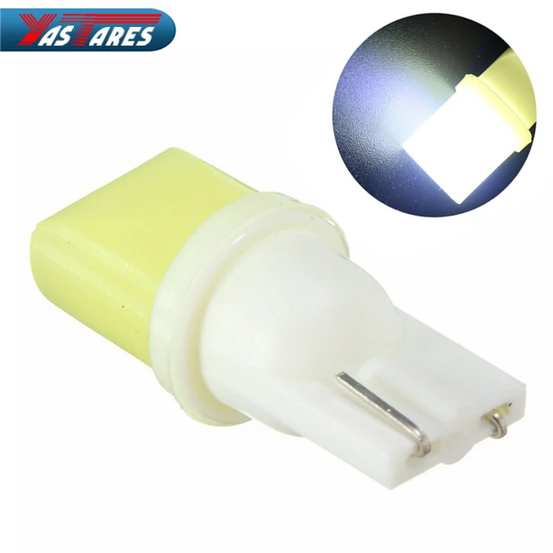 1 шт. автомобильный бочонок светодиодные фары 12V T10 W5W COB 194 168 3 Вт Керамика оболочки
