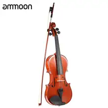 Ammoon 4/4 полный Размеры твердой древесины Античная скрипка глянцевое покрытие ели уход за кожей лица доска с Жесткий чехол Лук канифоль