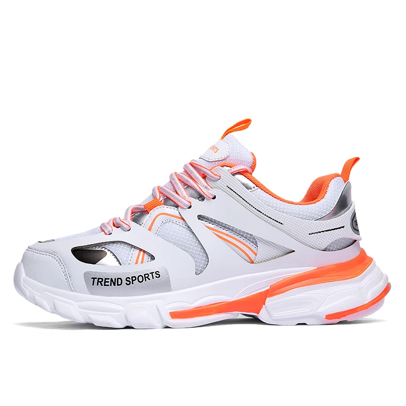 

2019 New Mens Shoes Casual Breathable Mesh Thick Bottom Black White Luxury Sneakers Trainers Shoes Balenciaca Plus Size 39-46