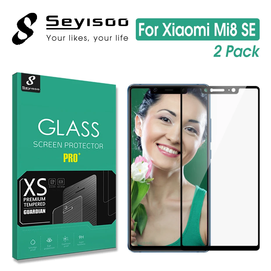 [В 2 упаковках] 100% Оригинальная защитная пленка Seyisoo 2.5D черная полная защита