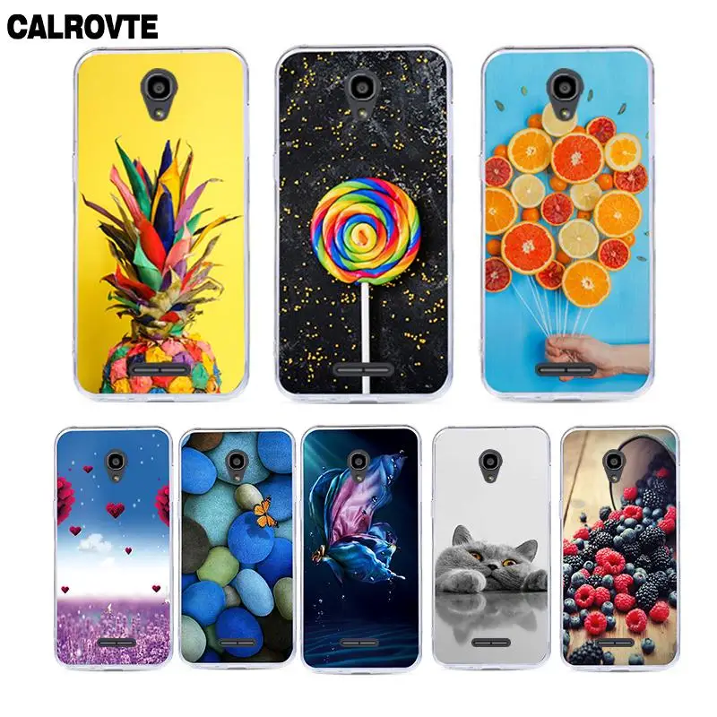 

CALROVTE Colorful Painting Phone Case For Fly FS528 Soft TPU Back Cover For Fly Memory Plus FS528 Silicone Animal Cases