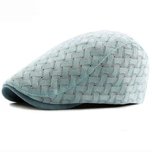 HT1612, новинка, весна-лето, мужская и женская кепка, дышащая, плюща, газетчик, плоская кепка, одноцветная, простая, для мужчин и женщин, берет, корейский стиль, Кепка