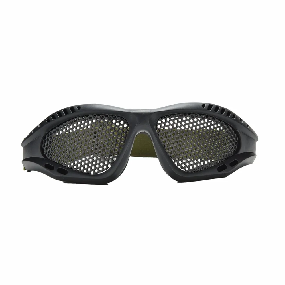 Открытый Спортивные очки Черный Пейнтбол очки Тактический CS Airsoft Анти-туман металлических сетки Goggle глаз Защитные Детская безопасность Очки 1 шт