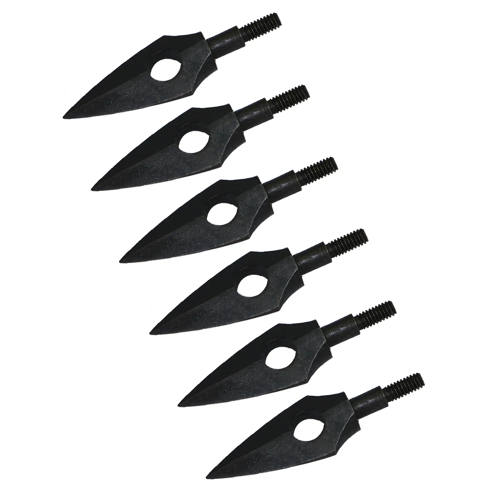 6pcs hunting screw metal arrowhead for bamboo arrow/ wooden arrowin