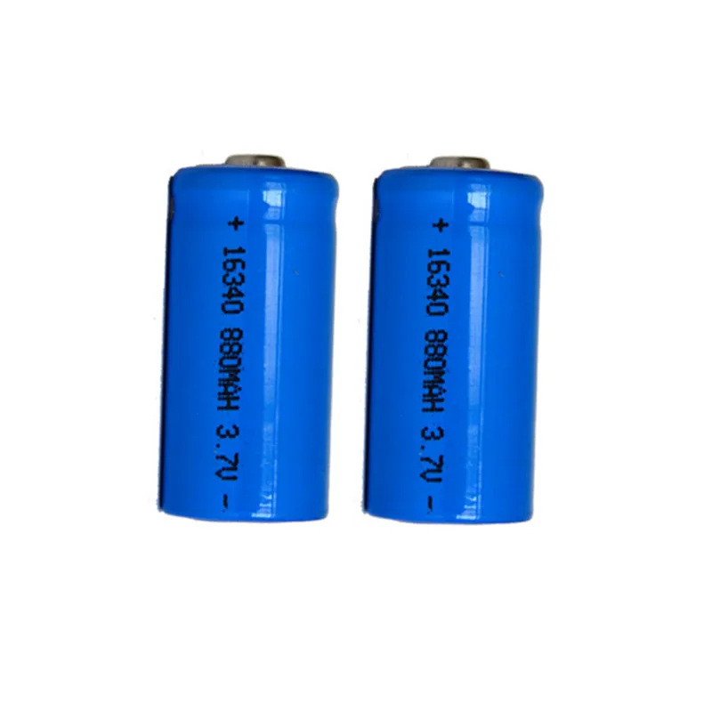 2 x Перезаряжаемые CR123A 16340 1300 mAh 3,7 V литий-ионная аккумуляторная батарея