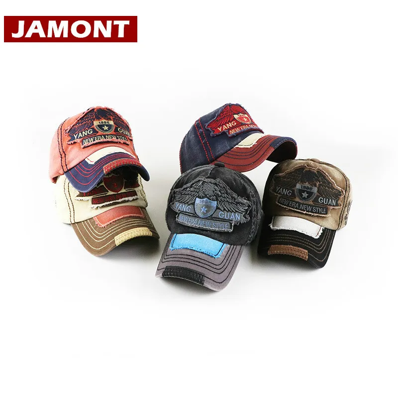 

[JAMONT] New Patch Snapback Hat Baseball Caps Men Women Visors Distressed Dad Hat Brand Bone Cap Gorras Since 1985
