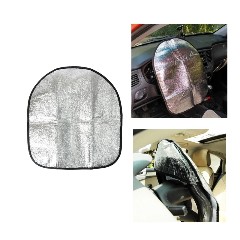 

Universal Car Steering Wheel Sunshade Cover Protector Auto Sun Reflective Shade Anti Hot Automotive Accessories
