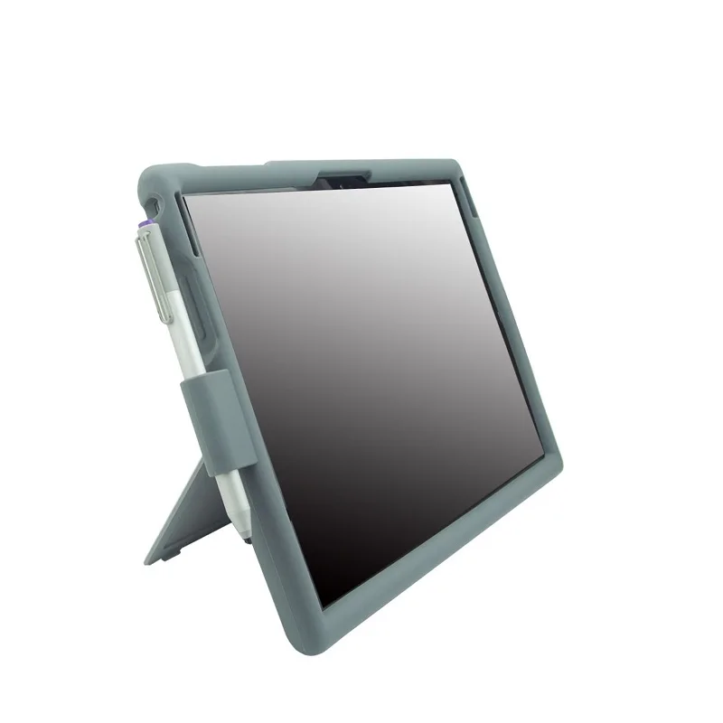 MingShore Silicone Rugged Case for Microsoft Surface Pro 3 4 with Built in Pen Holder keyboard