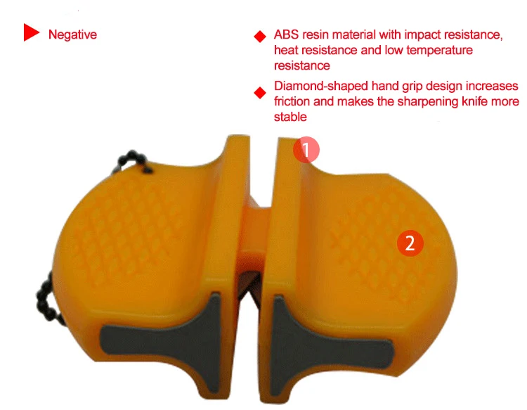 DMD портативная мини-точилка для ножа Складная точилка для наждачных изделий оранжевая домашняя кухня небольшой инструмент шлифовальный Открытый Инструменты
