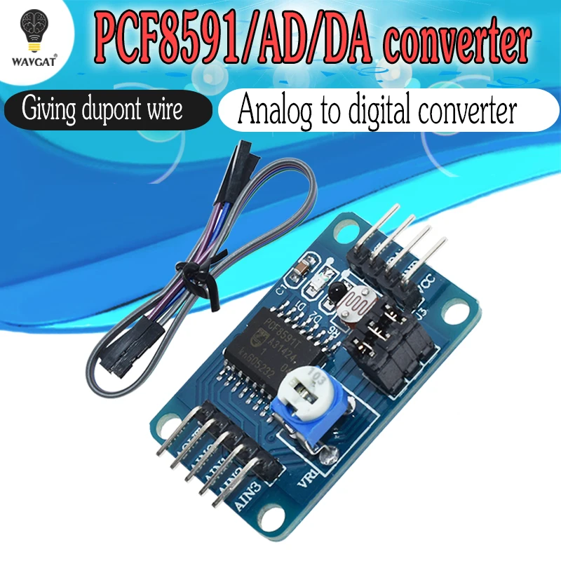 Преобразование WAVGAT PCF8591 AD / DA в цифровой/цифровой модуль преобразования