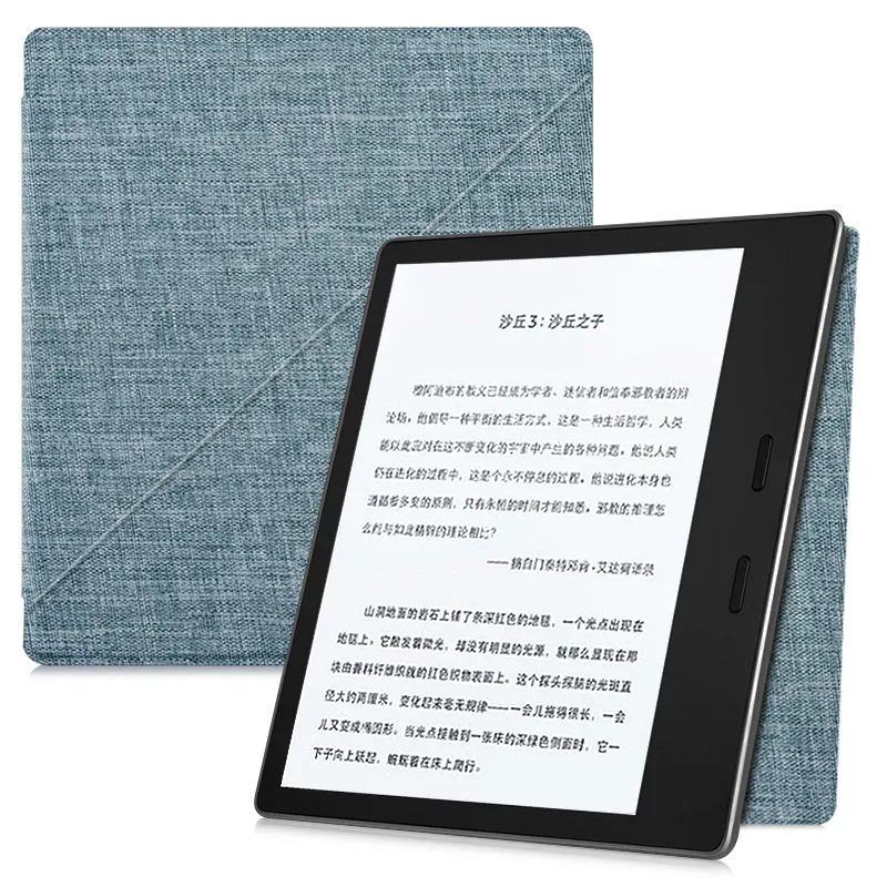 Чехол для электронных книг Amazon " Kindle Oasis 2(только 9 поколение,)-легкая адсорбционная крышка с функцией автоматического сна/пробуждения - Цвет: fabric-Gray