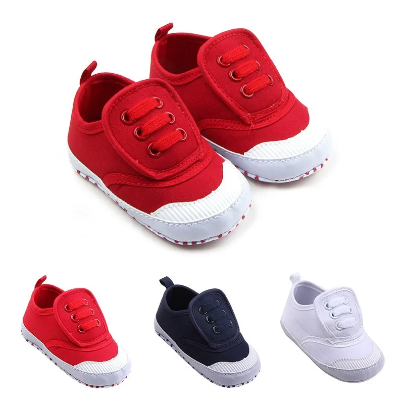 Newborn Baby Shoes Classic Canvas Boy Girl Shoes First Walkers Casual Canvas Boy Shoes Platform Casual