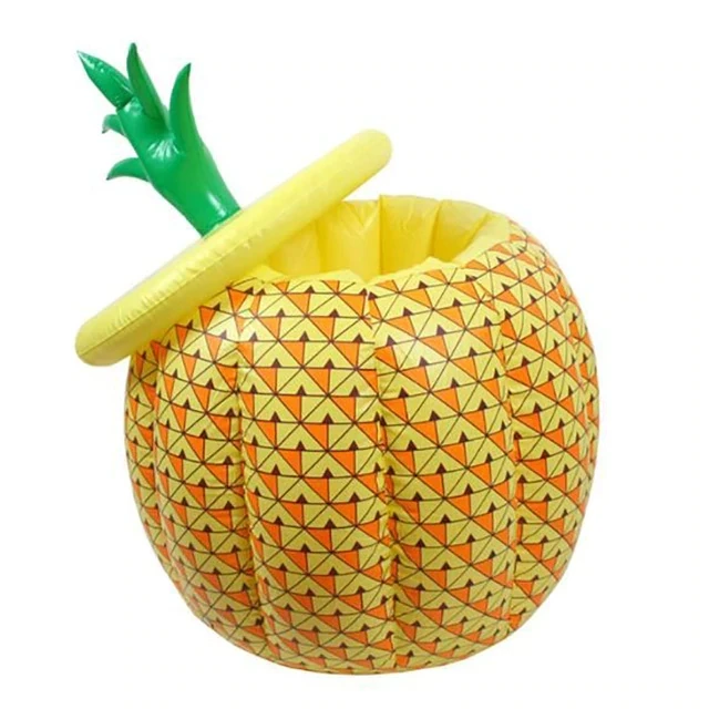 

Water Sport Pool Accessories Pineapple Inflatable Ice Bucket Pool Floating Row Inflatable Drink Fruit Beer Cooler Ice Box,HA101