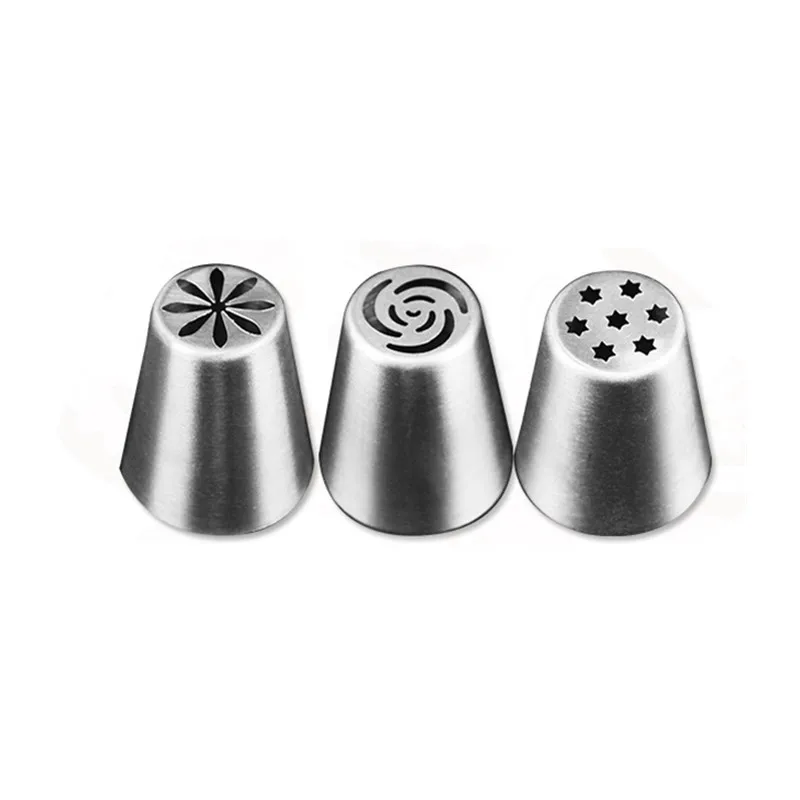 

Russian Tulip Icing Piping Nozzles Stainless Steel Flower Cream Pastry Tips Nozzles Bag Cupcake Cake Decorating Tools