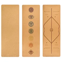 Cork Rubber Multi Use Activity Non Slip Yoga Mat for Pilates Fitness Hot Yoga Eco-friendly Non Slip Exercise Mats 183cm*68cm*5mm