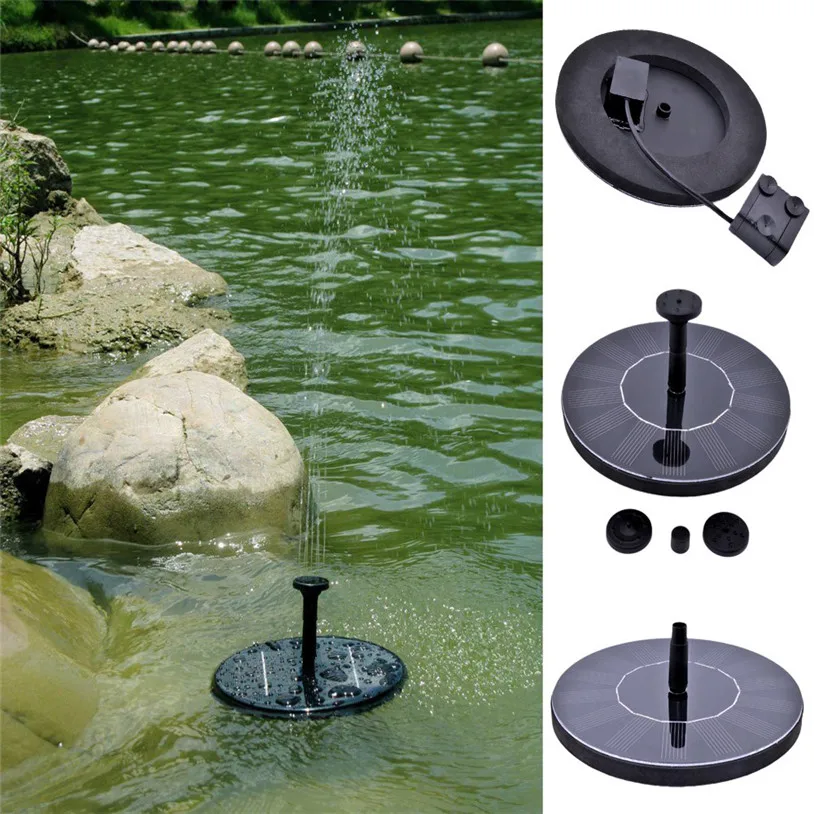 

180L/H 1.4W Garden Birdbath Pool Fountain Watering Wide Irrigation Pumps Creative Solar Power Floating Fountain Water Pump