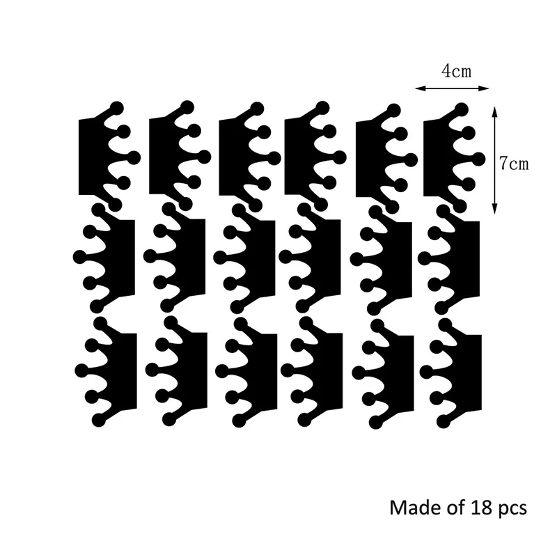 18 шт./лот, 3D акриловые наклейки на стену, украшение для детской комнаты, наклейки на короны-зеркала, сделай сам, искусство на стену, домашний декор, Ins Hot 7Z